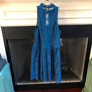Teal blue/ green lace dress